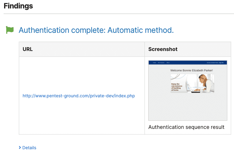 authentication complete